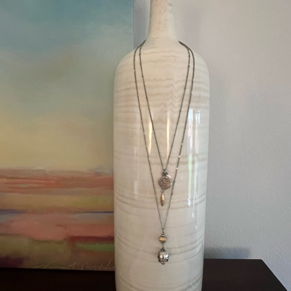 Long Layered Bell Necklace